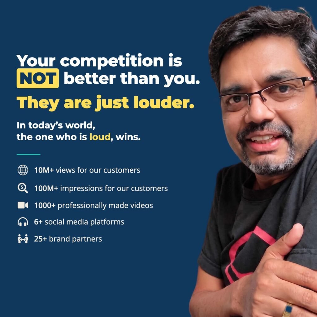 Your competition is not better than you, they are just louder. Get loud with American Bhau – see our services
